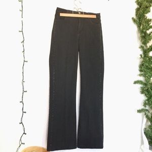 NYDJ Sparkling Jeans Black Embellishments Sz 2